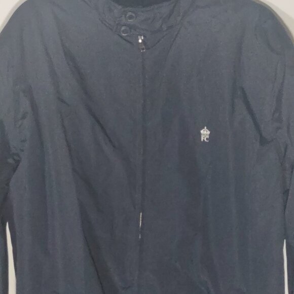 French Connection Men's Navy Blue Zip Up Jacket Size X-Large - Picture 2 of 9
